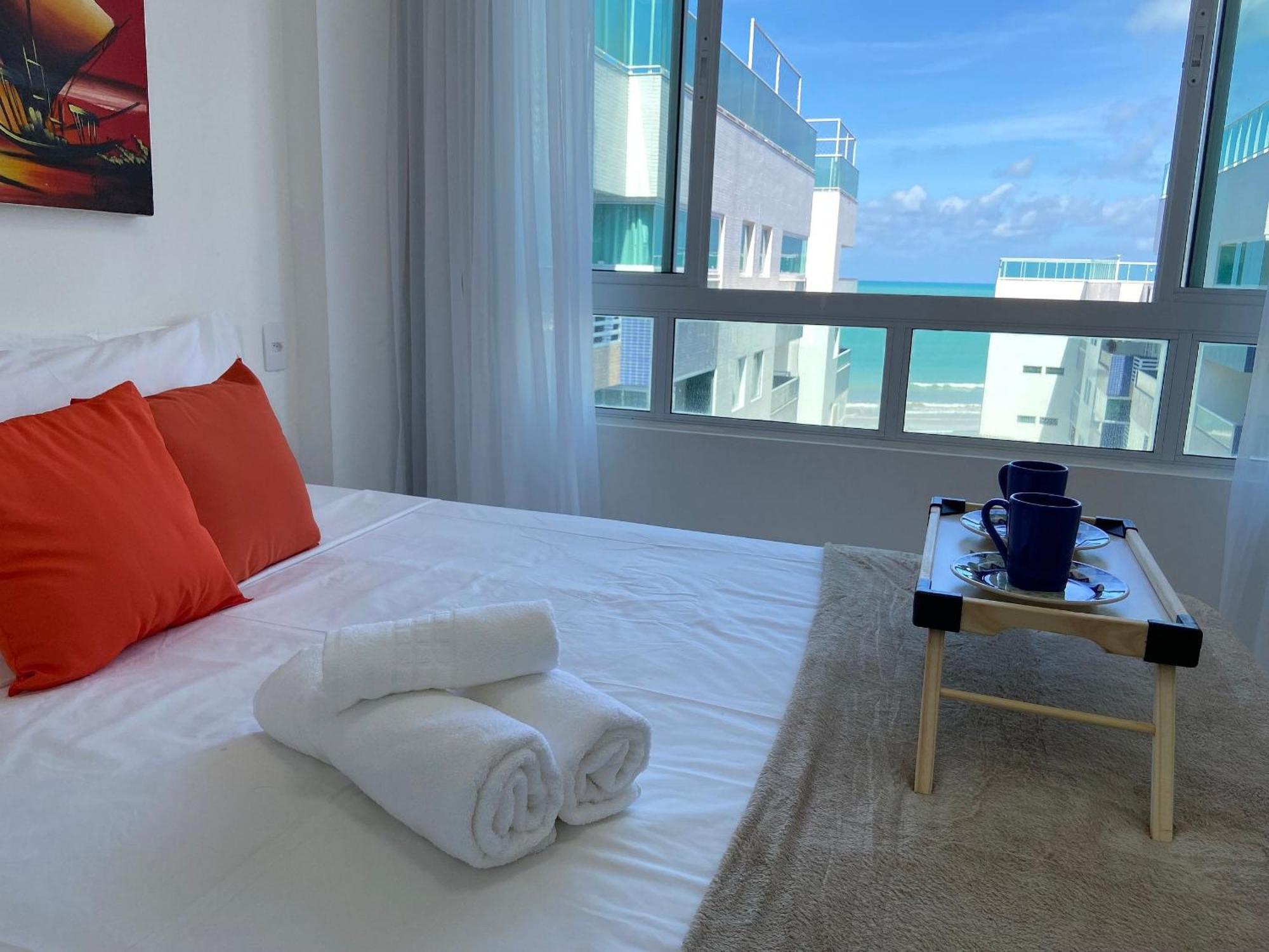 Bela Hospedagem - Pe Na Areia No Bessa, Wifi C/Vista Piscina E Mar João Pessoa Exteriér fotografie